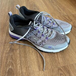 Ryka Women's Black and Purple Athletic Shoes